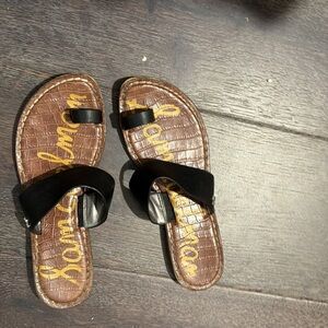 Sam Edelman Black and Brown Sandals